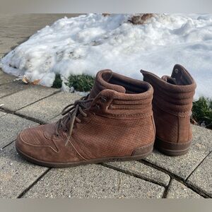 UGG Chocolate Suede Sneakers